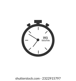 193 seconds timer Clocks, Timer 193 sec icon.