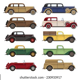 1930s Car Lineup