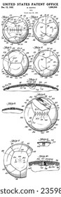 1932 Vintage Soccer Ball - Football Ball Patent Art