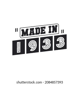 1933 birthday celebration, Made in 1933