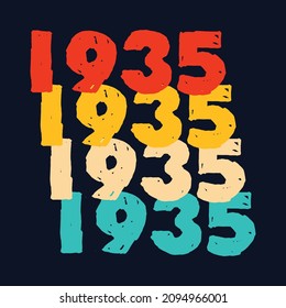 1935 Classic Birthday Sticker T Shirt Mug Poster Wall Art Gift Ideas Birthday Gift Birthday Background