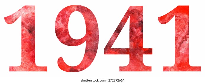 1941 red letters 9 May The Great Patriotic War vector