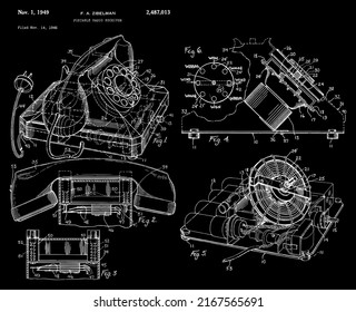 1946 Vintage Telephone Patent Art