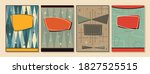 1950s, 1960s Background, Mid Century Modern Patterns, Covers, Posters, Postcard Templates, Vintage Colors