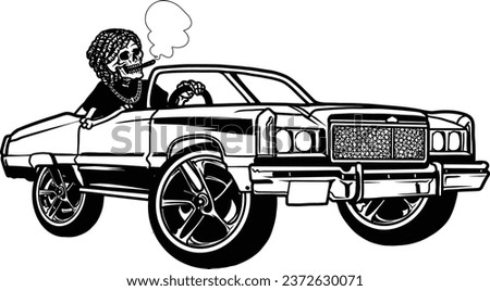 1950s car
 rockabilly
 old
 old school
 part
 punk rock
 repair

 retro car
 rider
 road
 rod
 motor
 skulls
 speed
 style
 symbol
 transport
 transportation
 truck
 vector
 vehicle
 vintage
 muscle ストックフォト © 