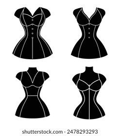 1950s Hourglass Fitted Top Silhouette Collection