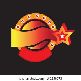 1950s style of advertising isolated on a white background, vector available