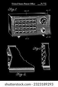 1955 Vintage Table Radio Patent