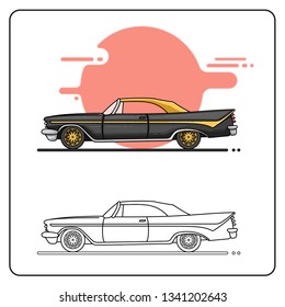 1959 car easy editable