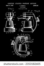 1959 Vintage coffee maker machine patent