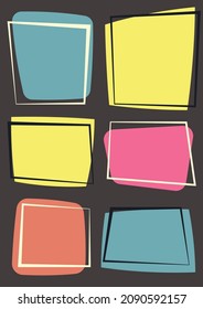 1960s Abstract Background, Pattern, Vintage Color Elements