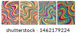 1960s Style Color Waves Backgrounds