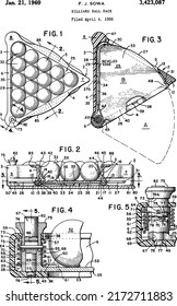 1966 Billiard Ball Rack Patent Art