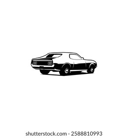 1969 ford mustang logo. isolated back view. best for logo, badge, emblem, icon, sticker design. available in eps 10