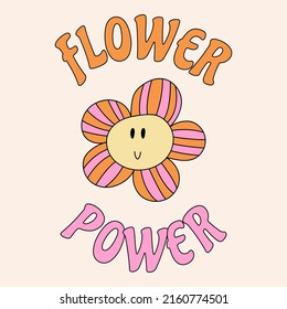 1970 Daisy Flower Flower Power Stock Vector (Royalty Free) 2160774501 ...