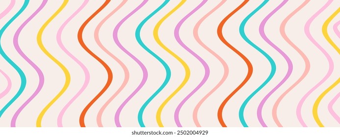 1970 Groovy Wavy Lines