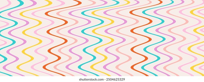 1970 Groovy Wavy Lines