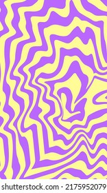 1970 Trippy and Wavy Swirl Pattern. Vintage Psychedelic. Hand-Drawn Vector Illustration. Seventies Style, Groovy Wallpaper, Print. Flat Design, Hippie Aesthetic. Y2K. 70s, 80s, 90s vibes.