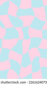 1970 Trippy and Wavy Swirl Pattern. Vintage Psychedelic. Hand-Drawn Vector Illustration. Seventies Style, Groovy Wallpaper, Print. Flat Design, Hippie Aesthetic. Y2K. 70s, 80s, 90s vibes.