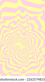 1970 Trippy and Wavy Swirl Pattern. Vintage Psychedelic. Hand-Drawn Vector Illustration. Seventies Style, Groovy Wallpaper, Print. Flat Design, Hippie Aesthetic. Y2K. 70s, 80s, 90s vibes.
