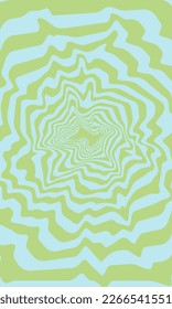 1970 Trippy and Wavy Swirl Pattern. Vintage Psychedelic. Hand-Drawn Vector Illustration. Seventies Style, Groovy Wallpaper, Print. Flat Design, Hippie Aesthetic. Y2K. 70s, 80s, 90s vibes.