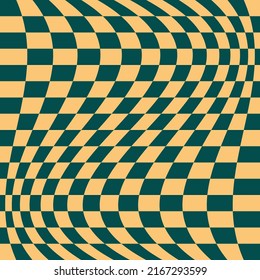 1970 Wavy Swirl Seamless Pattern in Orange and Pink Colors. Seventies Style, Groovy Background, Wallpaper, Print. Flat, Hippie Aesthetic