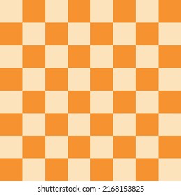 1970 Wavy Swirl Seamless Pattern in Orange and Pink Colors. Seventies Style, Groovy Background, Wallpaper, Print. Flat, Hippie Aesthetic