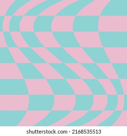 1970 Wavy Swirl Seamless Pattern in Orange and Pink Colors. Seventies Style, Groovy Background, Wallpaper, Print. Flat, Hippie Aesthetic