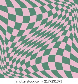 1970 Wavy Swirl Seamless Pattern in Orange and Pink Colors. Seventies Style, Groovy Background, Wallpaper, Print. Flat, Hippie Aesthetic