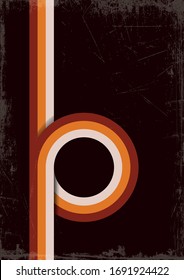 Fondo de los años 70, líneas de color dinámico, bucle, colores de vintage, patrón de textura de grifo