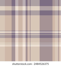 1970s check fabric plaid, quilted texture tartan background. Thanksgiving vector textile seamless pattern in light and pastel colors palette.