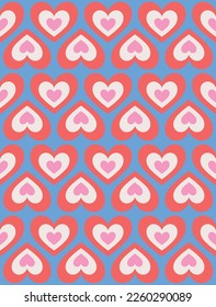 1970's groovy seamless pattern design. Vector illustration. 