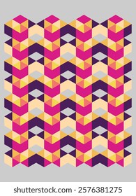 1970s retro vector geometric object vector illustration