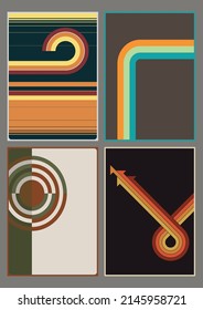 1970s Vintage Style Dynamic Backgrounds Set