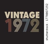 1972 vector vintage retro tshirt design 