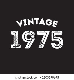 1975 vintage retro t shirt design vector