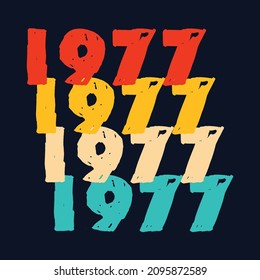 1977 Classic Birthday Sticker T Shirt Mug Poster Wall Art Gift Ideas Birthday Gift Birthday Background