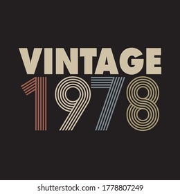 1978 vector vintage retro tshirt design 