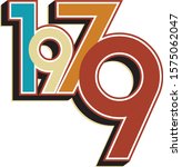 1979 Birthday Vintage Color Numbers