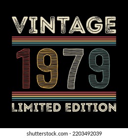 1979 vintage retro t shirt design
