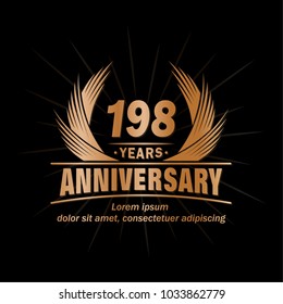 198 years vector and illustration template