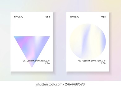 1980 Background. Isolated Retro Illustration. Gradient Mesh. Crystal Screen. Hologram Poster. Blue Geometry Label. Graphic Design. Violet 1980 Background