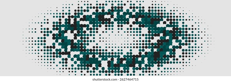 1980 Pattern. Summer Art In Minimal Design. Dynamic Design For Hipster Folder. Abstract Flyer. Minimalist Halftone Background. Geometric Music Poster. Trendy 1980 Pattern