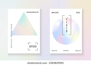 1980 Presentation. Rainbow Foil. Crystal Concept. Hologram Mesh. Colourful 90s Template. Pink Neon Label. Plastic Banner. Purple 1980 Presentation