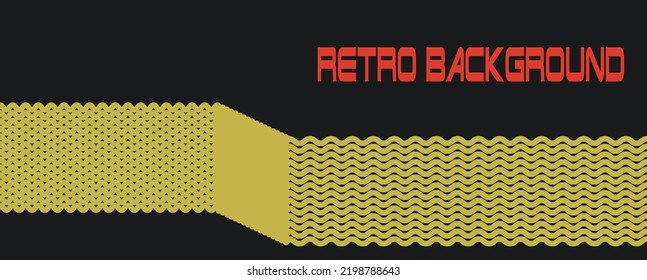 1980's retro packaging design, vintage techno background, vector design