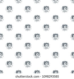 1984 photo camera pattern vector seamless repeat for any web design