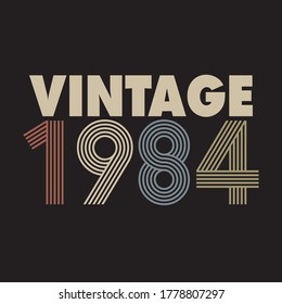 1984 Vector Vintage Retro Tshirt Design 