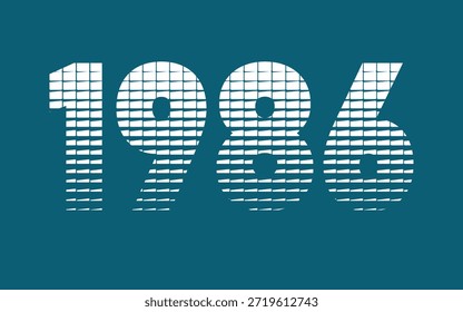 1986 Letras de arte para la camiseta