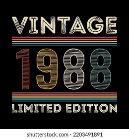 1988 vintage retro t shirt design