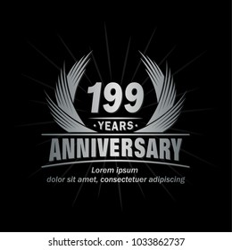 199 years vector and illustration template